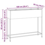 vidaXL Bac de jardin surélevé Argent 100 x 26 x 82 cm Acier inoxydable