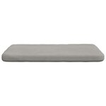 vidaXL Coussins de siège 4 Pièces Gris clair 40 x 40 x 3 cm
