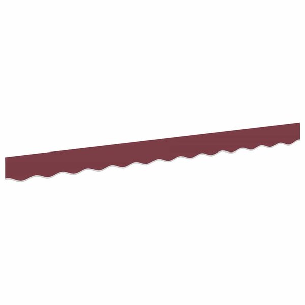 vidaXL Bande de auvent Bordeaux 2.3 x 0.2 m Toile
