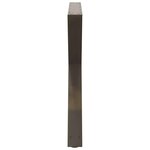 vidaXL Pieds de table à manger 2 pièces Acier naturel 90 x (72-73 3) cm Acier