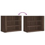 vidaXL Armoire murale chêne marron 75x35x60 cm bois d'ingénierie