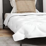 vidaXL Duvet avec Oreiller 2 Pièces Blanc 155 x 220 cm Microfibre
