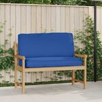 vidaXL Coussin pour assise / dossier de palette avec oreiller Bleu royal