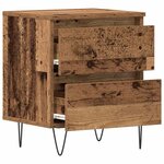 vidaXL Cabinet de chevet Bois ancien 40 x 35 x 50 cm Bois d'ingénierie