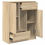 vidaXL Buffet avec tiroirs et portes chêne sonoma 73x31x90 cm