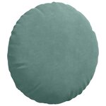 vidaXL Coussins de siège 2 Pièces Vert Mer Ø 40 x 13 cm Velours