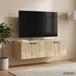 vidaXL Meuble TV mural Chêne Sonoma 98 x 41 x 30 cm Bois d'ingénierie