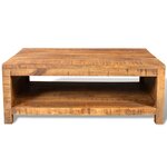 vidaXL Table basse Bois massif de manguier