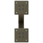 vidaXL Pieds de table basse en forme de X  2 pièces  acier naturel  30 x (30-31) cm