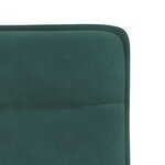 vidaXL Chaises à manger lot de 6 vert foncé velours