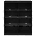 vidaXL Buffet Chêne noir 41 x 37 x 100 cm Bois d'ingénierie