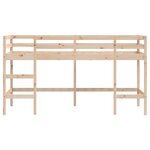 vidaXL Lit mezzanine enfants échelle 90x200 cm bois pin massif