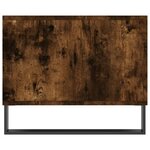 vidaXL Table basse chêne fumé 90x50x40 cm bois d'ingénierie
