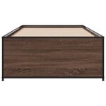 vidaXL Cadre de lit sans matelas chêne marron 75x190 cm