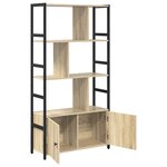 vidaXL Étagère Chêne Sonoma 80 x 30 x 155 5 cm Bois d'ingénierie