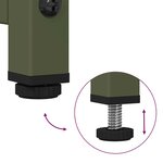 vidaXL Buffet vert olive 100 5x39x107 cm acier laminé à froid