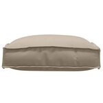 vidaXL Coussin pour assise de palette 4 Pièces Taupe 40 x 40 x 8 cm