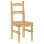 vidaXL Chaises à manger lot de 2 40x46x99 cm bois massif de pin