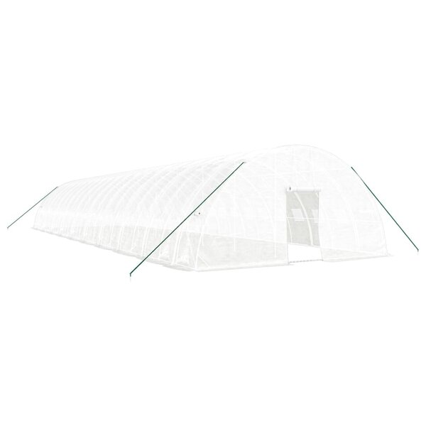 vidaXL Serre avec cadre en acier blanc 120 m² 20x6x2 85 m