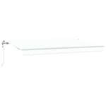 vidaXL Auvent Rétractable Blanc 400 x 200 cm Polyester et Aluminium