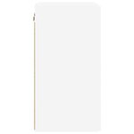 vidaXL Meuble TV mural Blanc 30 x 31 x 60 cm Bois d'ingénierie
