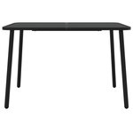 vidaXL Table de jardin anthracite 110x80x71 cm acier