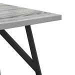 vidaXL Ensemble de tables d'appoint 2 Pièces Gris sonoma et Noir
