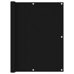 vidaXL Écran de balcon Noir 120x600 cm Tissu Oxford