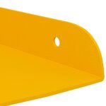 vidaXL Étagère Flottante d'Angle 4 pc Jaune moutarde 24 x 24 x 2 cm