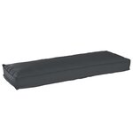 vidaXL Set de coussins de palette 2 Pièces Noir 120 x 40 x 8 cm