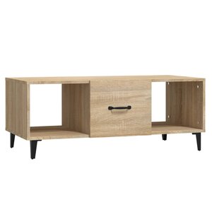 vidaXL Table basse Chêne sonoma 102x50x40 cm Bois d'ingénierie