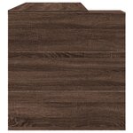 vidaXL Bureau chêne marron 123 5x73 5x75 cm bois d'ingénierie