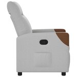 vidaXL Fauteuil inclinable gris nuage tissu
