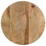 vidaXL Table d'appoint noir Ø37x45 cm bois de manguier massif
