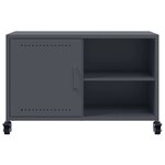 vidaXL Meuble TV anthracite 68x39x43 5 cm acier
