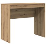 vidaXL Bureau avec tiroir avec étagère 2 Pièces Chêne artisanal