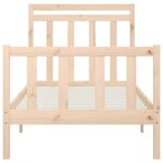 vidaXL Cadre de lit sans matelas bois de pin massif 90x200 cm