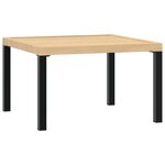 vidaXL Salon de jardin 5 Pièces avec coussins noir aluminium