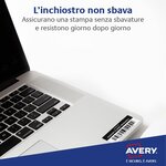 Boîte de 20 étiquettes ultra-résistantes métalliques 210 x 297mm l6013-20 avery