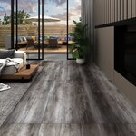 vidaXL Dalles de plancher PVC autoadhésif 5 21 m² 2 mm bois rayé