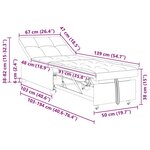 vidaXL Canapé-lit 3-en-1 avec design tirant en velours jaune