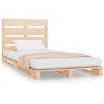vidaXL Cadre de lit sans matelas 75x190 cm bois de pin massif