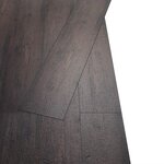 vidaXL Dalles de plancher PVC autoadhésif 5 21 m² 2 mm marron foncé