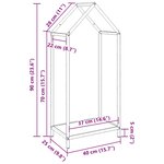 vidaXL Portant de bois chauffage vert olive 40x25x90 cm