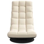 vidaXL Chaise de sol pivotante en lin 70x51x79 cm