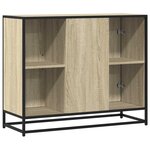 vidaXL Buffet chêne sonoma 92x35x76 cm bois d'ingénierie