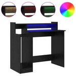 vidaXL Bureau Chêne noir 97 x 45 x 90 cm Bois d'ingénierie