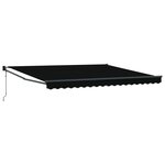 Auvent Rétractable Automatique vidaXL Noir 400x300 cm