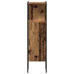vidaXL Ensemble de mobilier de salle de bain   4 pièces  Bois vieilli  Bois d'ingénierie
