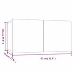 vidaXL Armoires TV suspendues Sonoma gris 2 Pièces 60x30x30 cm Bois